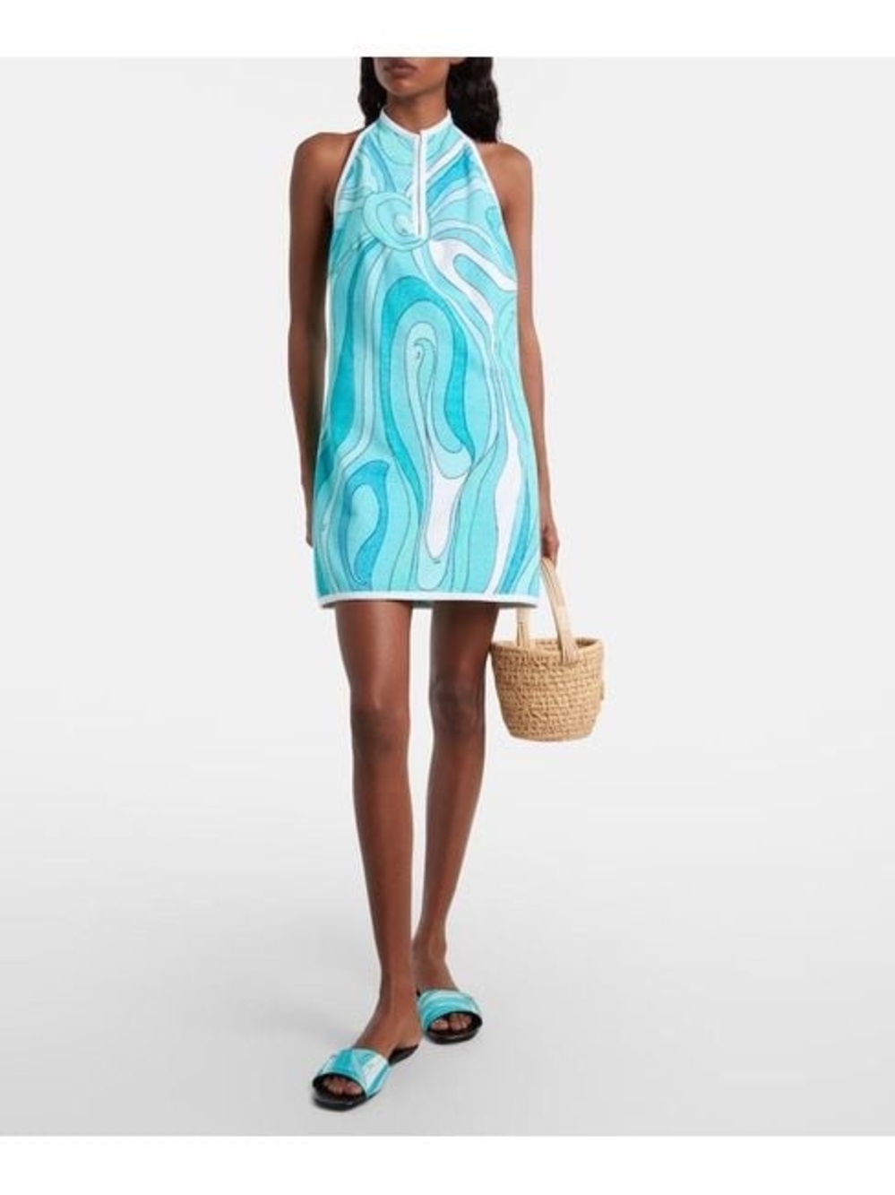 Emilio Pucci CottonTerry halter neck midi dress - Picture 8 of 8